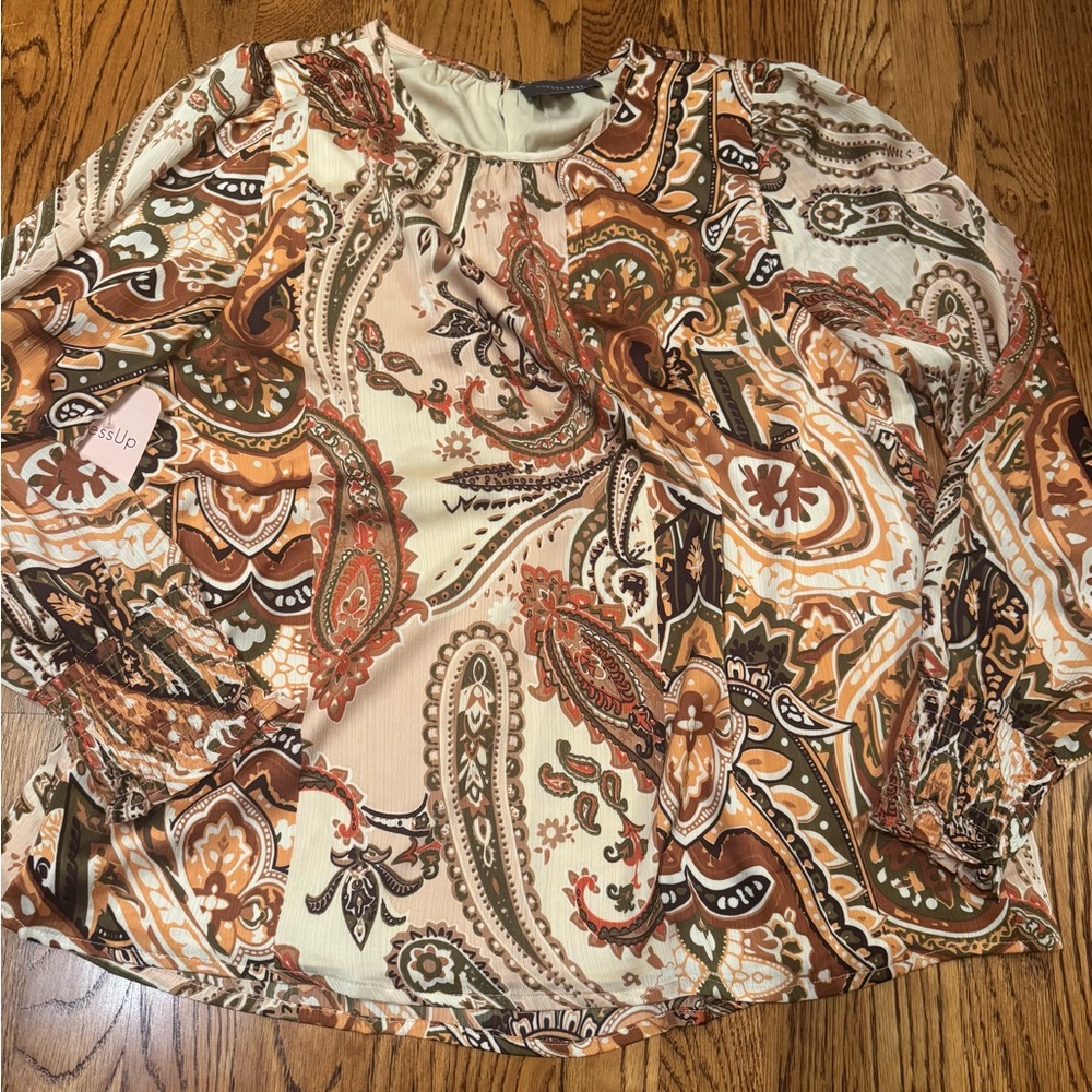 Paisley Print Blouse